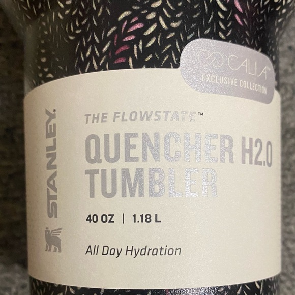2 Stanley x CALIA Quencher H2.0 Tumblers 40 oz Insulated Stainless Steel Black - Picture 5 of 11